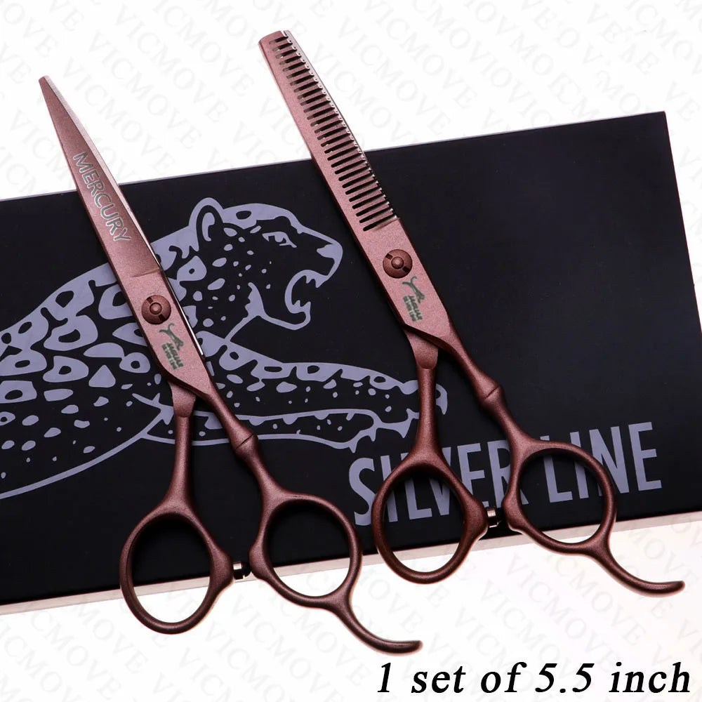 Professional Hairdressing Scissors Set – 5.5 & 6.0 Inch Cutting & Thinning Shears