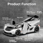 1:32 Scale Hypercar Diecast Supercar Model | Sound, Lights & Opening Doors