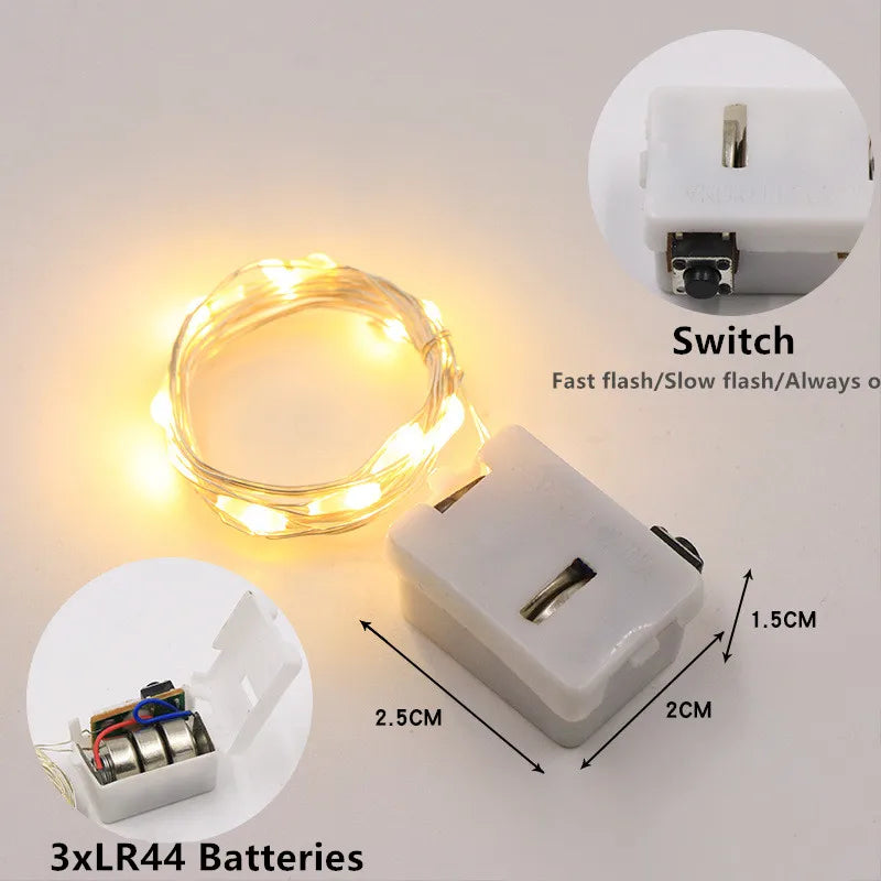 LED Fairy Lights – Battery Operated String Lights (5 Pack)