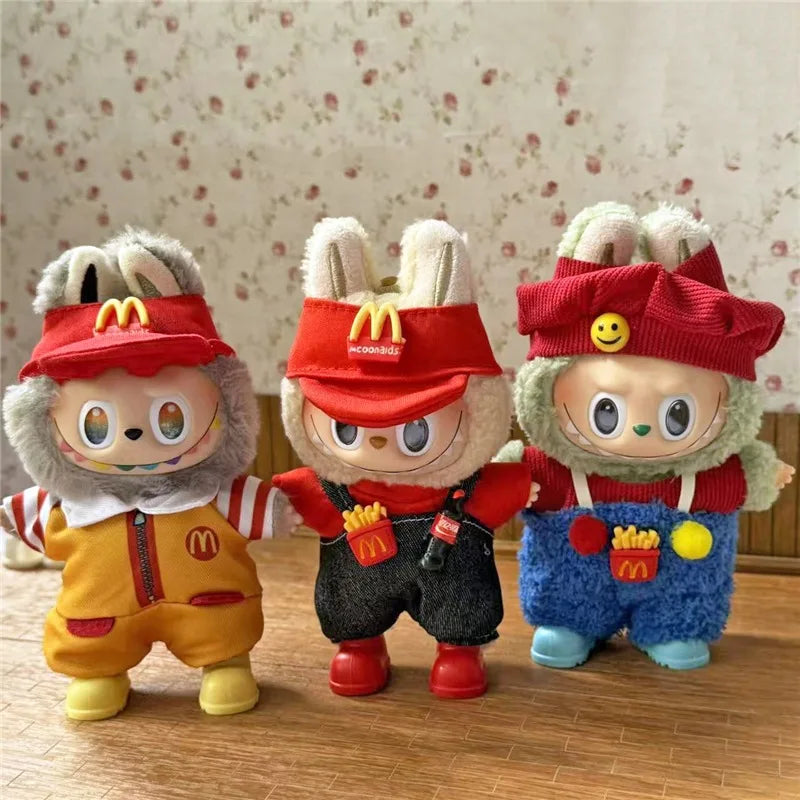 15-17cm For Labubu Doll Mini Clothes