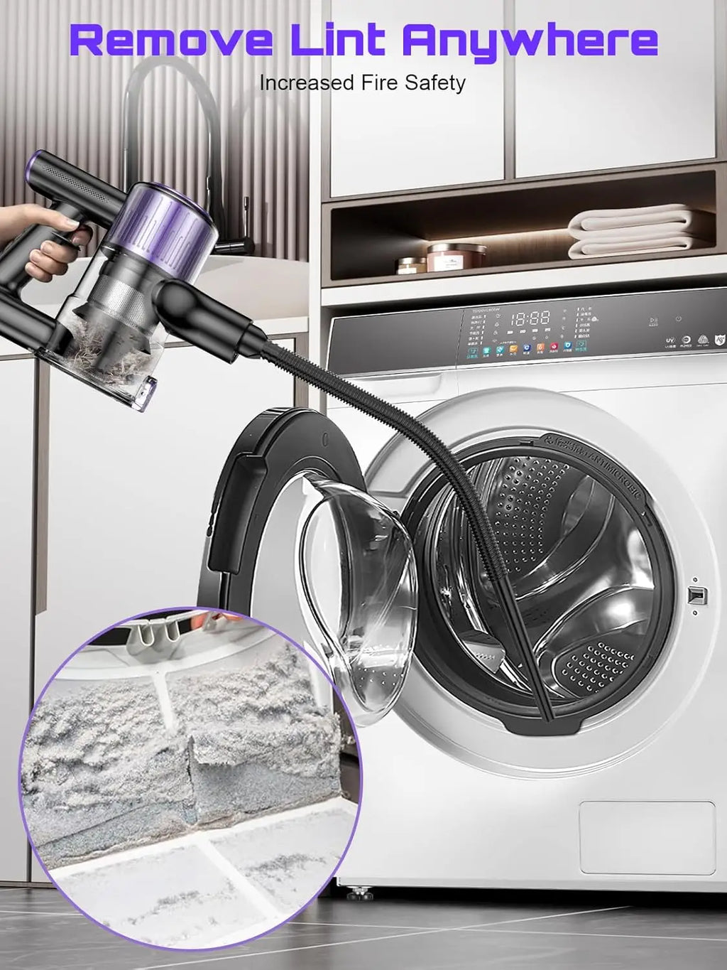 SuXiangVac 10-in-1 Cordless Stick Vacuum Cleaner | 55kPa 500W | HEPA Filter | LED Display | 45 Min Runtime
