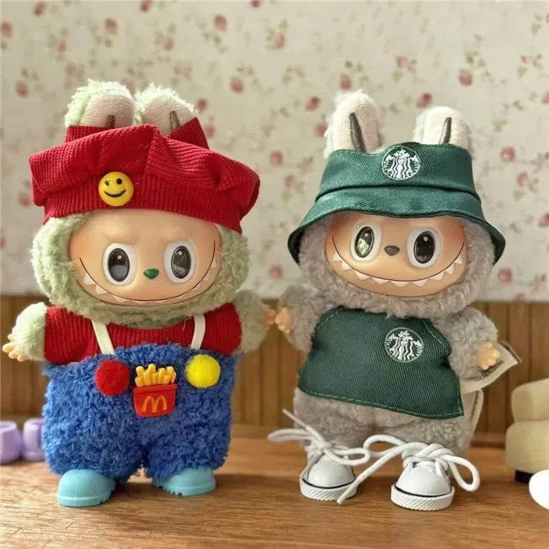 15-17cm For Labubu Doll Mini Clothes