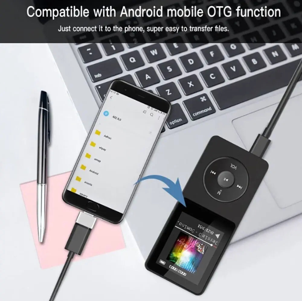Bluetooth MP3 MP4 Lossless Music Player – FM Radio, Voice Recorder & E-Book Reader