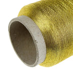 Metallic Machine Embroidery Thread | Gold & Silver | 3000m Spool