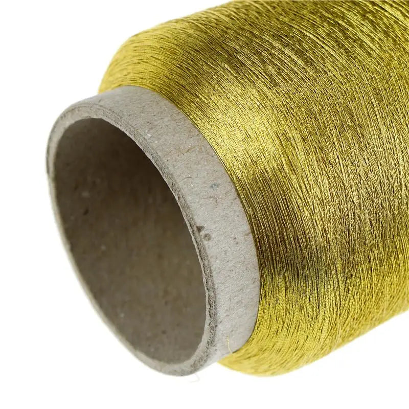 Metallic Machine Embroidery Thread | Gold & Silver | 3000m Spool