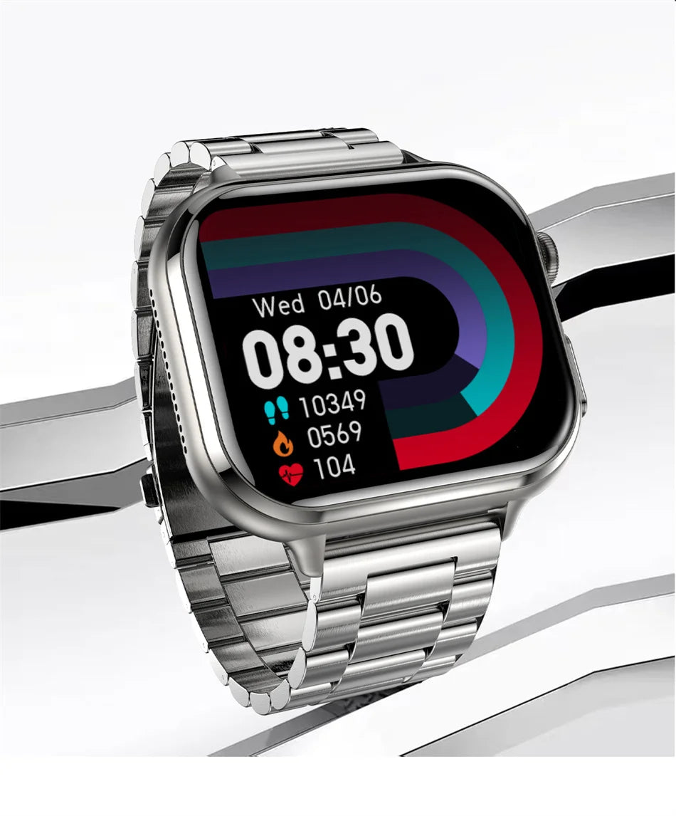 Medical Grade ECG & PPG Smart Watch | Blood Sugar, BMI, Uric Acid & Bluetooth Calling
