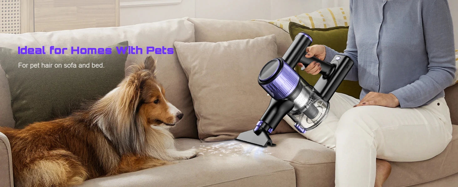 SuXiangVac 10-in-1 Cordless Stick Vacuum Cleaner | 55kPa 500W | HEPA Filter | LED Display | 45 Min Runtime