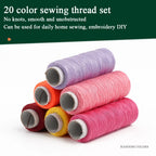 20-Piece 200 metre Polyester Sewing & Embroidery Thread Set