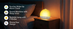 Wake Up Light Sunrise Alarm Clock — Sunset Simulation, White Noise, FM Radio & Dimmable RGB Night Light