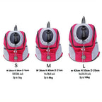 Breathable Pet Backpack Carrier – Front & Back Travel Bag with Safety Reflective Strips | S–L