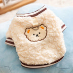 Plush Animal Dog Hoodie – Soft Autumn & Winter Pet Pullover | XS–XL