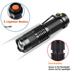 Activefire SK-68 Mini LED Tactical Flashlight – Zoomable, Waterproof, 300 Lumens