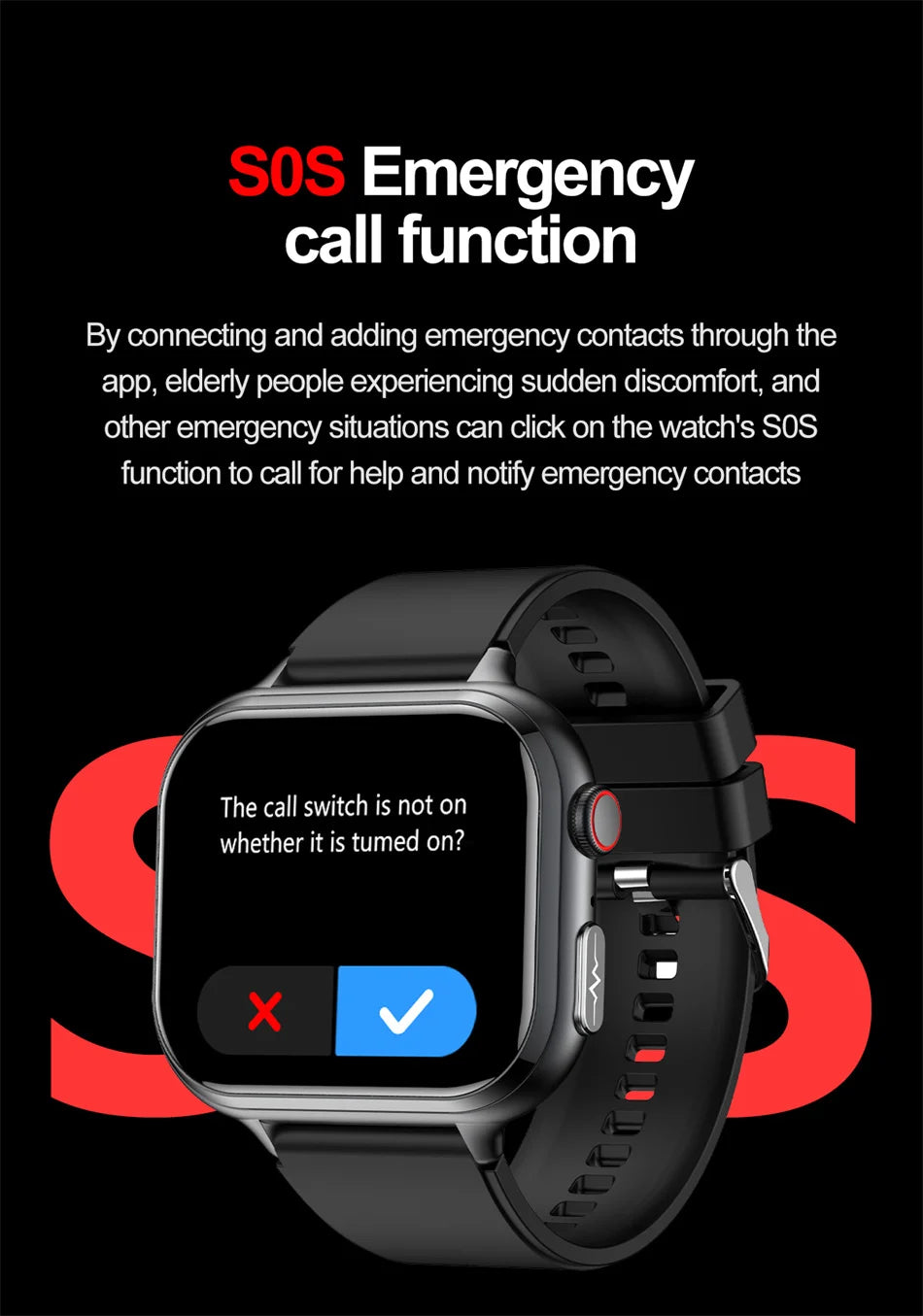 Medical Grade ECG & PPG Smart Watch | Blood Sugar, BMI, Uric Acid & Bluetooth Calling