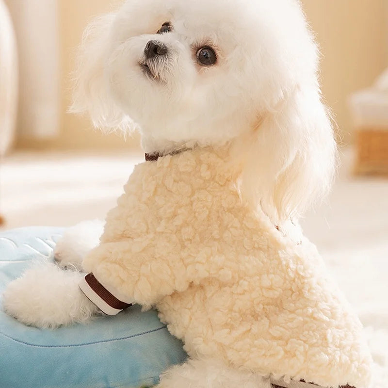 Plush Animal Dog Hoodie – Soft Autumn & Winter Pet Pullover | XS–XL