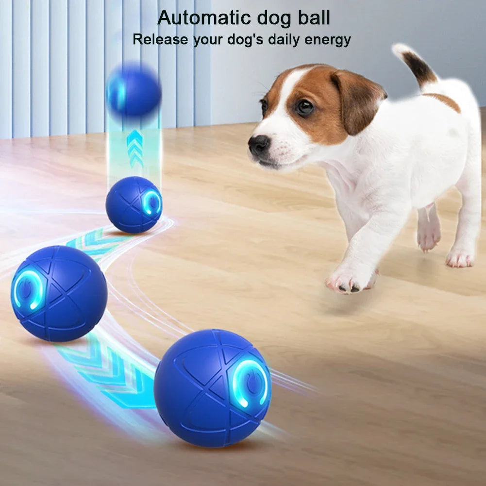 Interactive LED Rolling Dog Ball Toy – Auto-Moving & Rechargeable