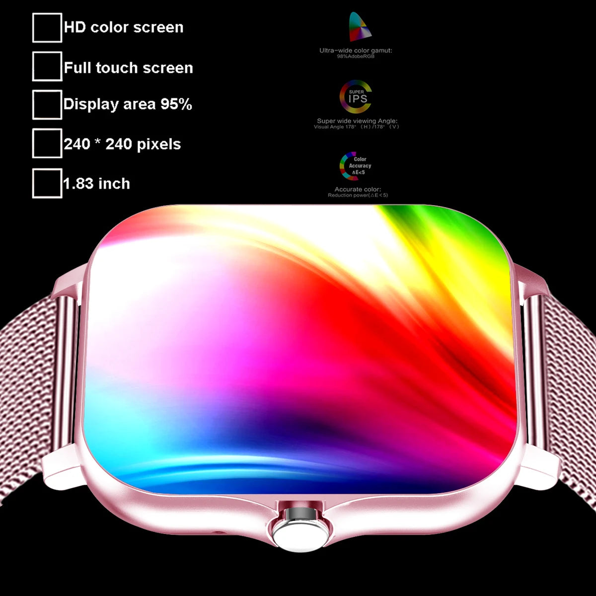 Different colour scheme with this smart watch