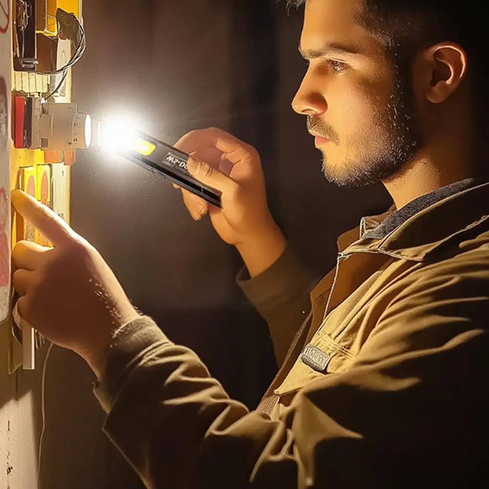 550 Lumen EDC Flashlight – 5 Modes, Clip, Magnetic Base & USB-C Charging