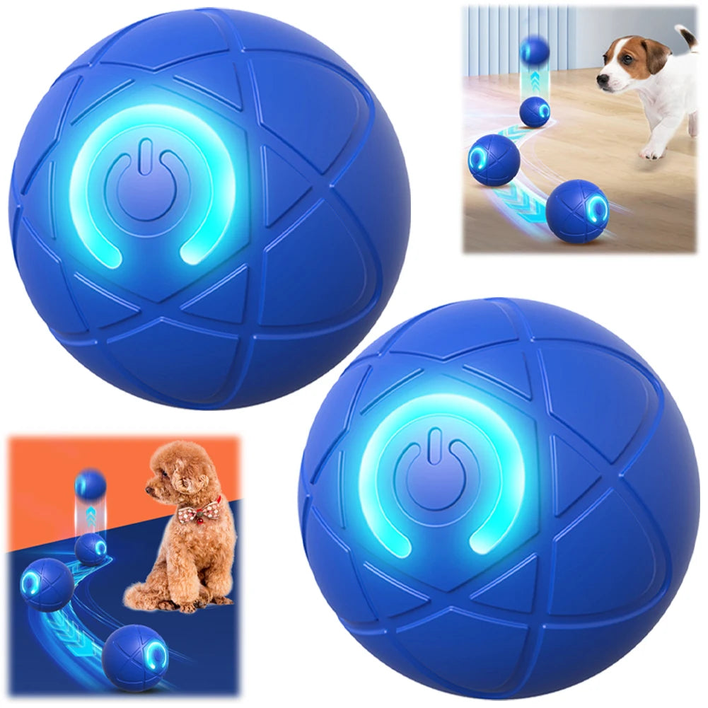 Interactive LED Rolling Dog Ball Toy – Auto-Moving & Rechargeable