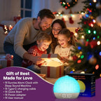 Wake Up Light Sunrise Alarm Clock — Sunset Simulation, White Noise, FM Radio & Dimmable RGB Night Light
