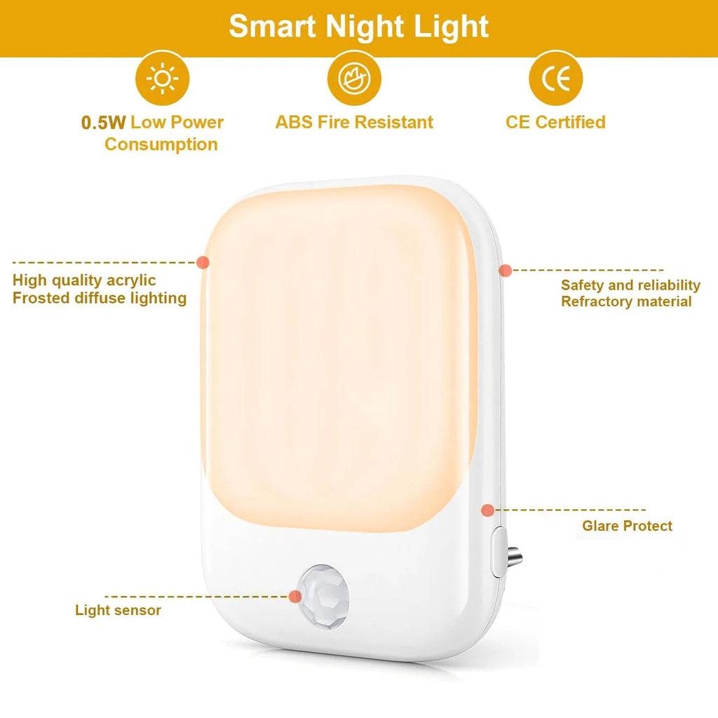 LED Motion Sensor Night Lights for Kids Bedroom