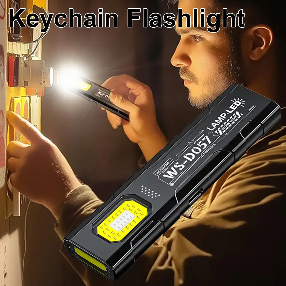 550 Lumen EDC Flashlight – 5 Modes, Clip, Magnetic Base & USB-C Charging