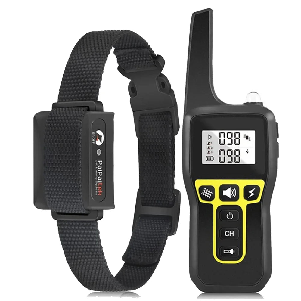 1000M Rechargeable Dog Training Collar – Waterproof Remote Shock Collar with Beep, Vibration & Auto Bark Mode