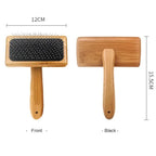 Wooden Dog & Cat Grooming Brush – Detangling Comb & Massage | Small, Medium, Large