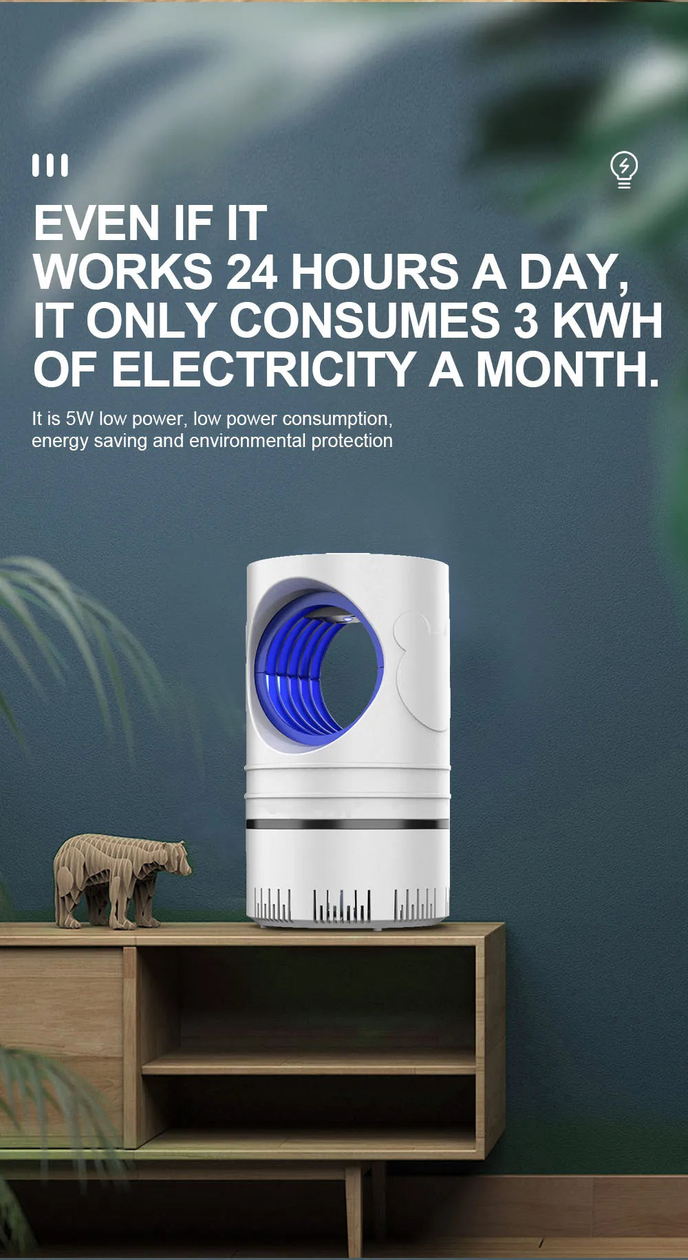 1 Piece Electric Fly Bug Mosquito Insect Killer