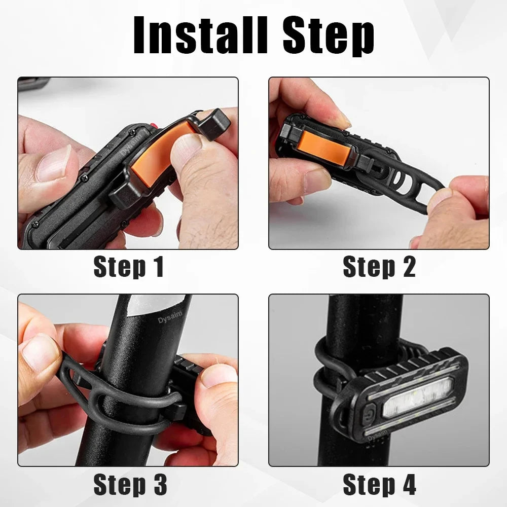 USB Rechargeable LED Torch – 5 Modes, Red/Blue Warning Flash & Shoulder Clip