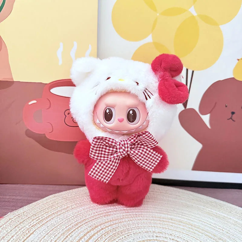 Cute Animals for Labubu Doll Clothing Set Hat 17cm Clothes