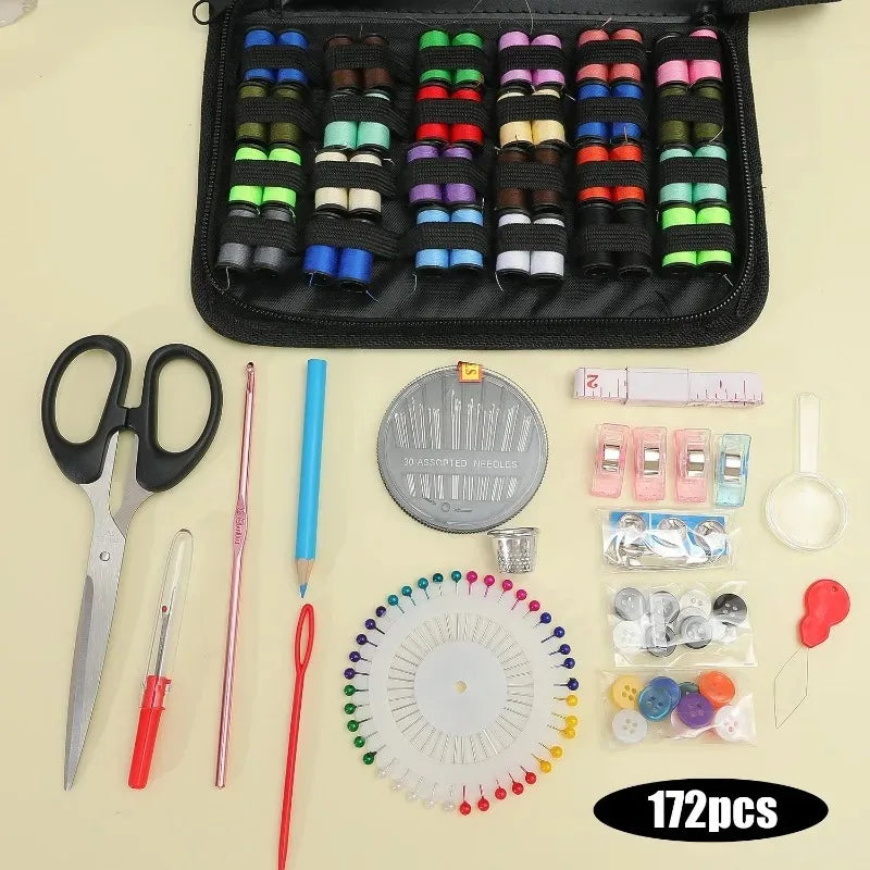 Sewing Kit Complete Set – Threads, Needles, Scissors & More