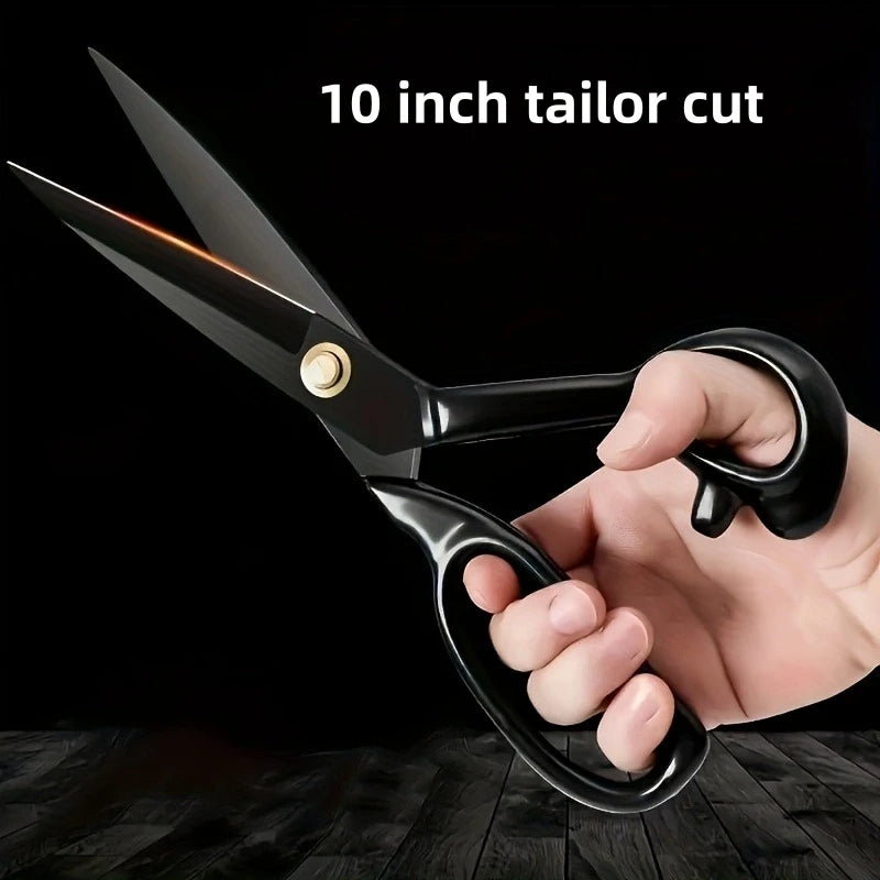 10 Inch Tailor Scissors with Blackening Process | Professional Fabric Shears