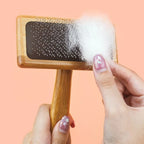 Wooden Dog & Cat Grooming Brush – Detangling Comb & Massage | Small, Medium, Large