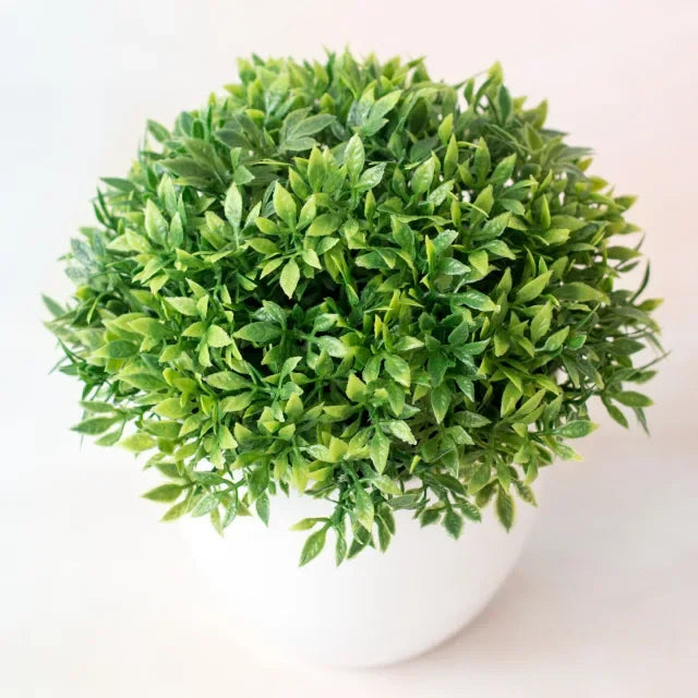 Artificial Plants Potted Bonsai Green Small Tree Plants