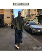 Retro M65 Jacket for Men – Green Outdoor Windbreaker