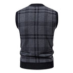 Men's Knitted Wool Vest Cardigan