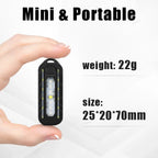 USB Rechargeable LED Torch – 5 Modes, Red/Blue Warning Flash & Shoulder Clip