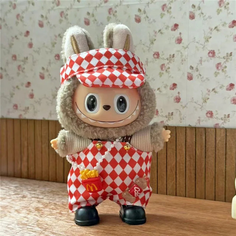 15-17cm For Labubu Doll Mini Clothes