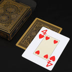 Premium PVC Playing Cards — Gold/Silver Edge | Texas Hold'em