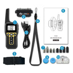 1000M Rechargeable Dog Training Collar – Waterproof Remote Shock Collar with Beep, Vibration & Auto Bark Mode