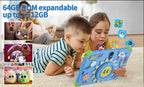 BDF 7-Inch Kids Android 13 Tablet — 4GB RAM, 64GB Storage, Dual Camera, WiFi & Bluetooth | Pink & Blue
