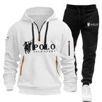 Autumn and Winter 2026 New Men's Casual Set, a Fashionable Outdoor Hiking Windproof and Warm Men's Hoodie and Pants 2-piece Set
