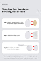 Wireless USB LED Motion Sensor Night Light – Wall Lamp for Bedroom & Living Room
