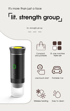 DENOKIN 3-in-1 Portable Espresso Coffee Machine — Capsule, Pod & Ground Coffee | Travel,- Camping & Home