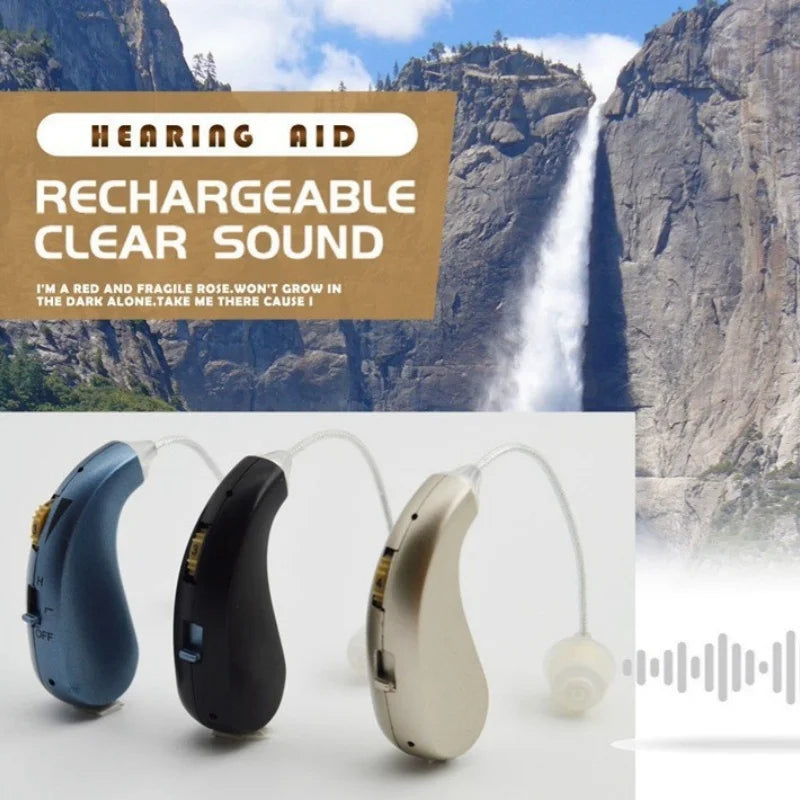 Hearing Aid Headphones for the Elderly – Single-Ear Sound Amplifier with Volume Control