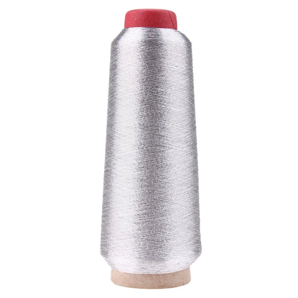 Metallic Machine Embroidery Thread | Gold & Silver | 3000m Spool