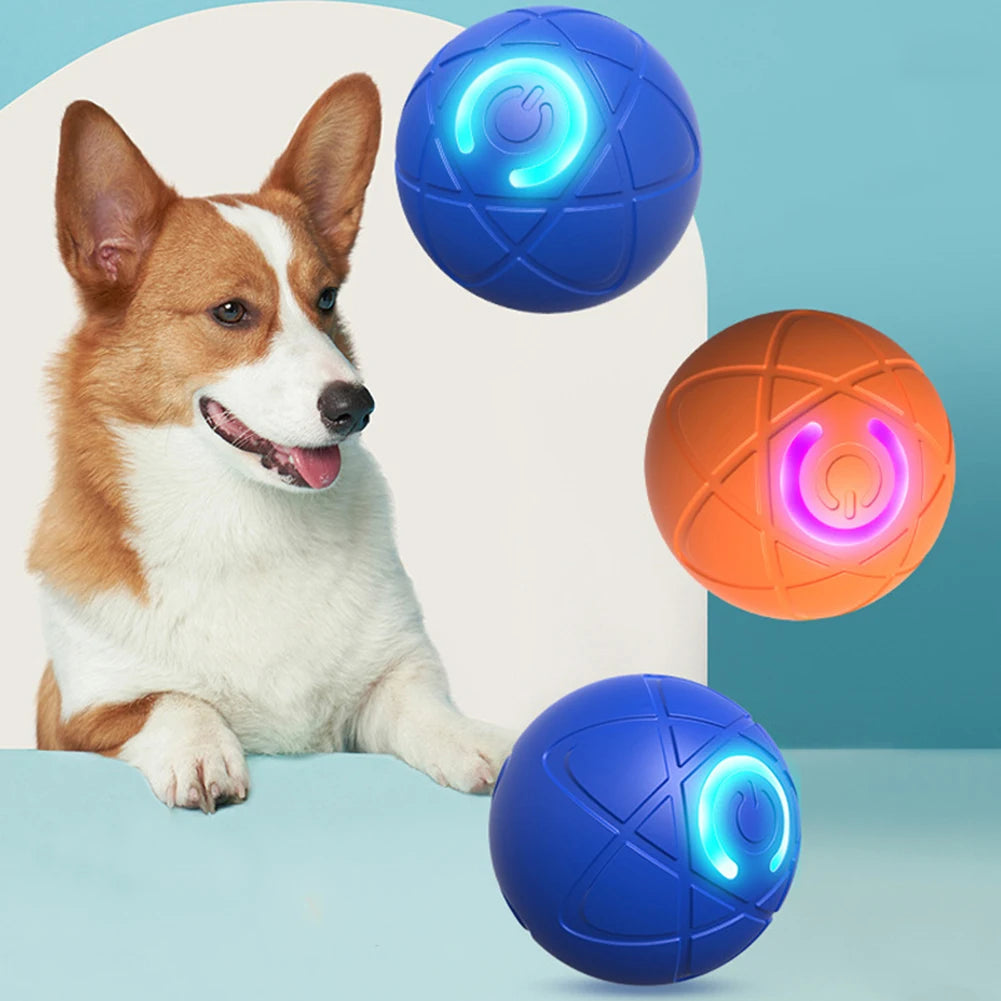 Interactive LED Rolling Dog Ball Toy – Auto-Moving & Rechargeable