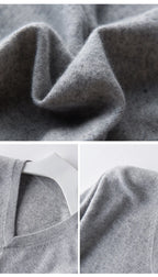 Men's Classic Cashmere Cotton Pullover Sweater – V-Neck & O-Neck