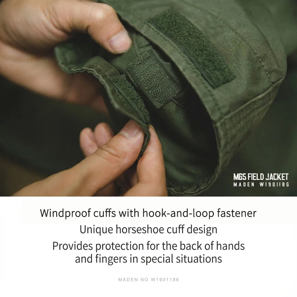 Retro M65 Jacket for Men – Green Outdoor Windbreaker