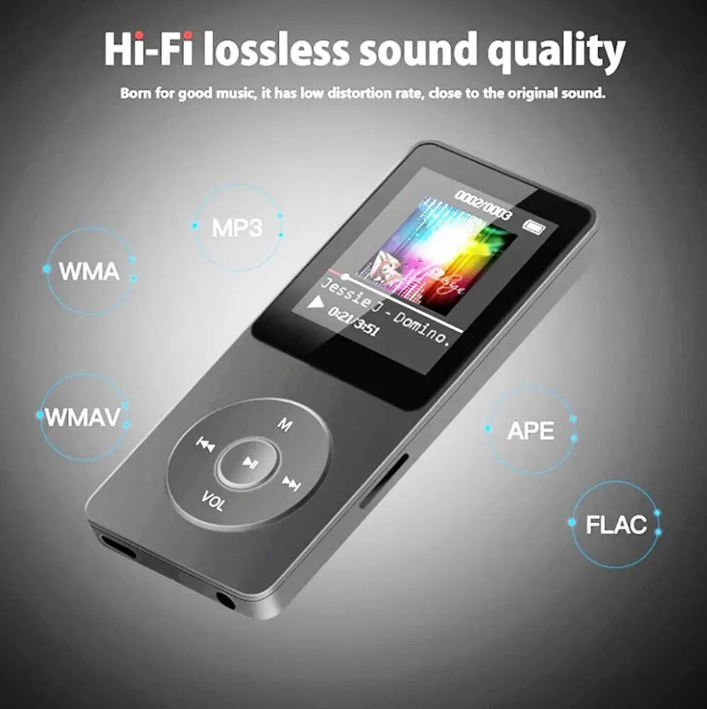 Bluetooth MP3 MP4 Lossless Music Player – FM Radio, Voice Recorder & E-Book Reader